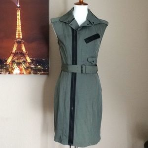 Alexander Wang  Military Belt Dress